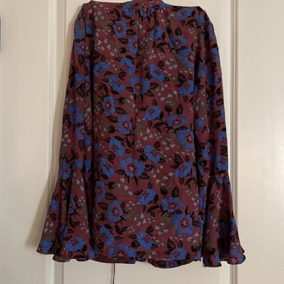 Free People Magic Mystery Tunic Floral Bell Sleeve Blouse - Picture 7 of 10